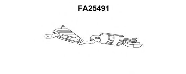 Silenziatore posteriore FA25491