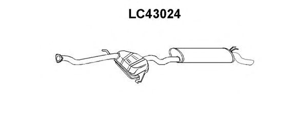 Глушитель выхлопных газов конечный LC43024