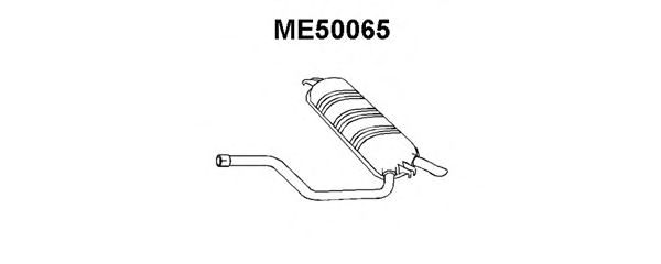 Глушитель выхлопных газов конечный ME50065