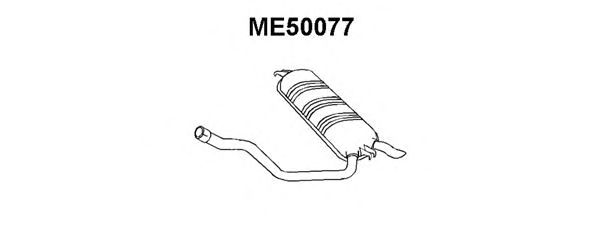 Глушитель выхлопных газов конечный ME50077