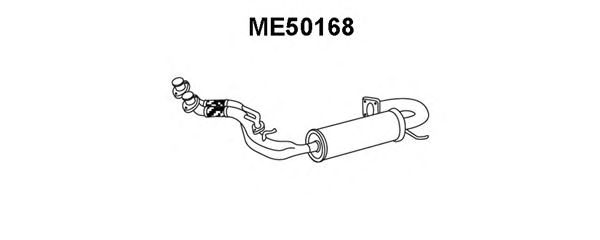 Предглушитель выхлопных газов ME50168