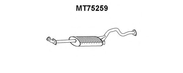Глушитель выхлопных газов конечный MT75259