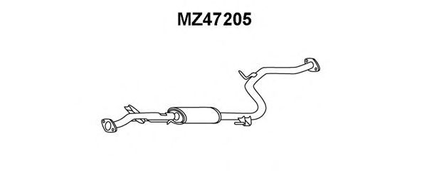 Предглушитель выхлопных газов MZ47205