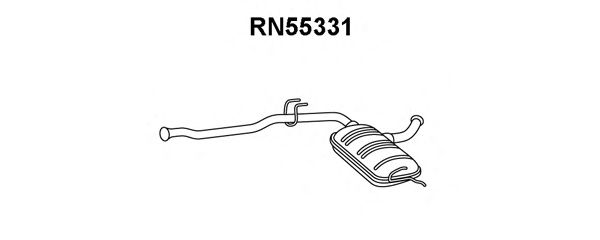 Silenziatore anteriore RN55331
