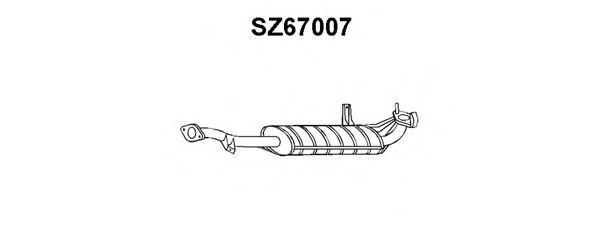Silencieux arrière SZ67007