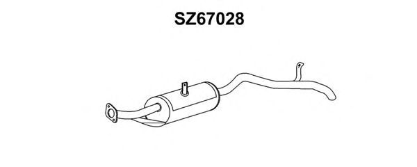Глушитель выхлопных газов конечный SZ67028