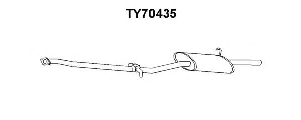 Silenziatore posteriore TY70435