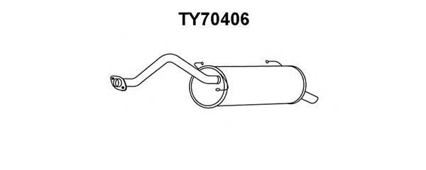 Silenciador posterior TY70448
