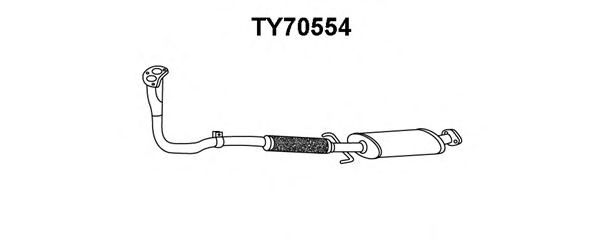 Front Silencer TY70554