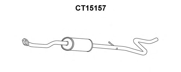 Front Silencer CT15157
