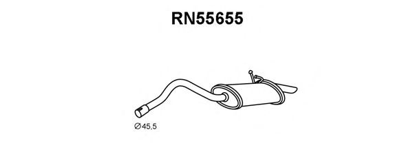 Silenciador posterior RN55655