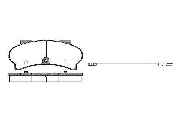 Комплект тормозных колодок, дисковый тормоз P1263.12