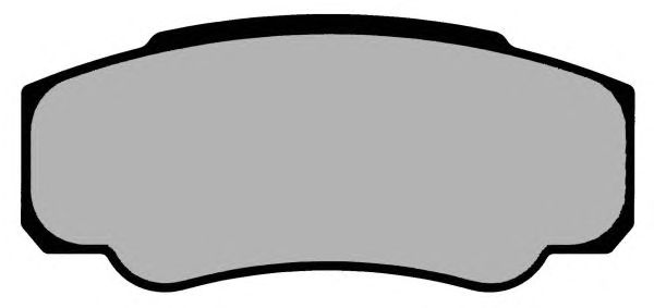 Комплект тормозных колодок, дисковый тормоз PA1286