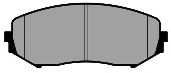 Комплект тормозных колодок, дисковый тормоз PA1887
