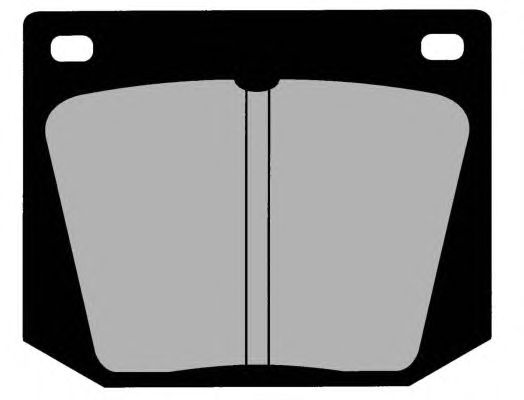 Комплект тормозных колодок, дисковый тормоз PA217