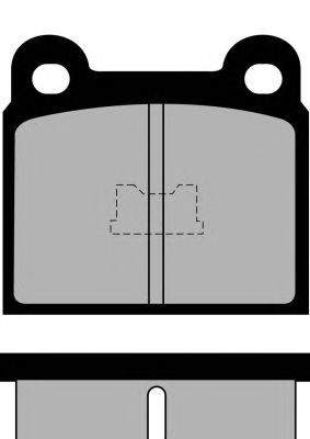 Kit de plaquettes de frein, frein à disque PA250