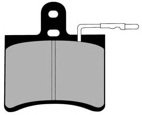 Комплект тормозных колодок, дисковый тормоз PA265
