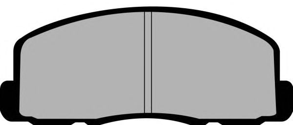 Комплект тормозных колодок, дисковый тормоз PA409