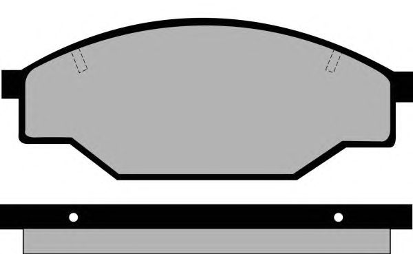 Комплект тормозных колодок, дисковый тормоз PA473