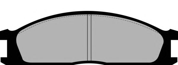 Комплект тормозных колодок, дисковый тормоз PA476