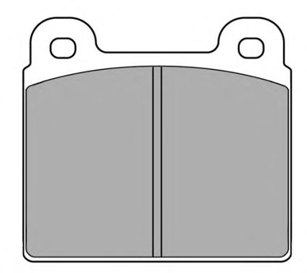 Комплект тормозных колодок, дисковый тормоз FBP-0126