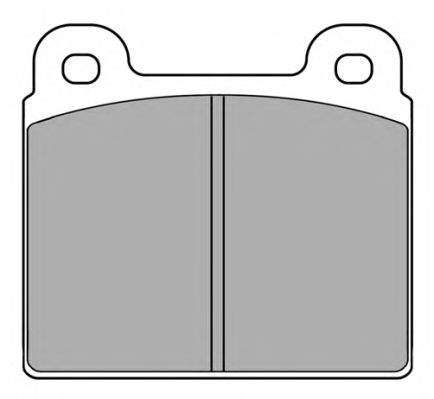 Комплект тормозных колодок, дисковый тормоз FBP-0308