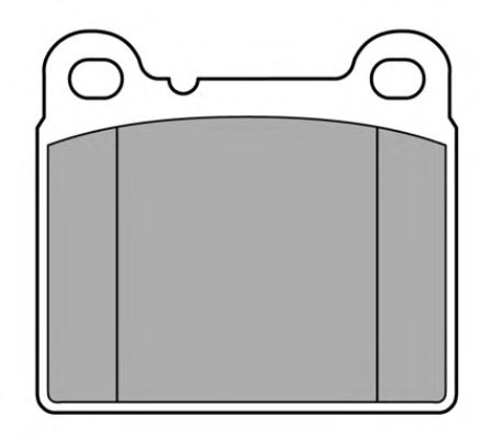 Комплект тормозных колодок, дисковый тормоз FBP-0608