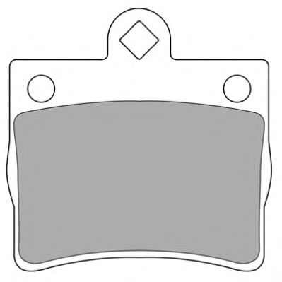 Комплект тормозных колодок, дисковый тормоз FBP-1073