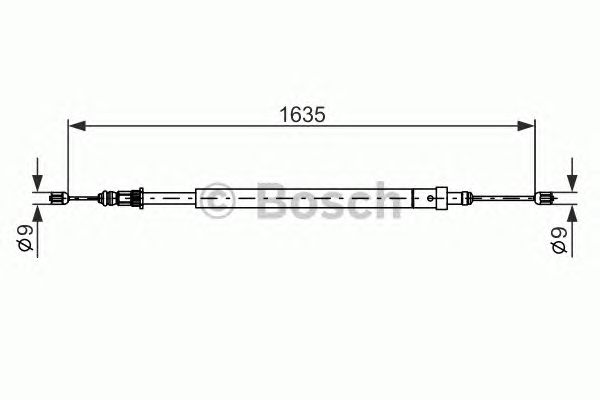 Cable, parking brake 1 987 477 582
