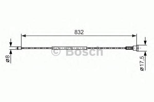Cable, parking brake 1 987 477 661