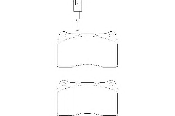 Комплект тормозных колодок, дисковый тормоз WBP23092A