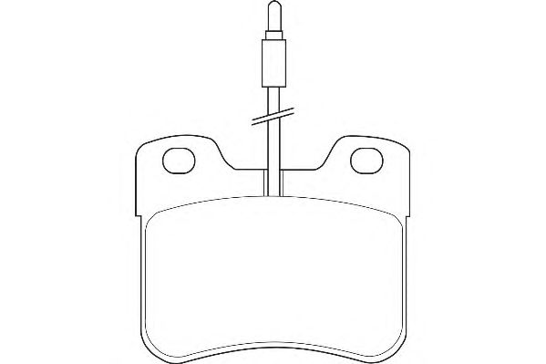 Комплект тормозных колодок, дисковый тормоз WBP21179A