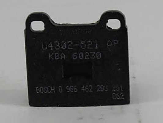 Комплект тормозных колодок, дисковый тормоз 0 986 462 283