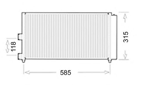 Condensador, ar condicionado 30311480CP