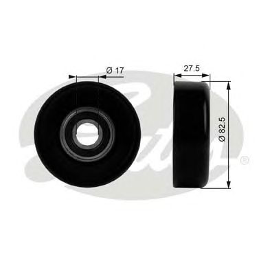 Deflection/Guide Pulley, v-ribbed belt T38011