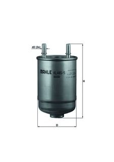 Filtro combustible KL 485/5D