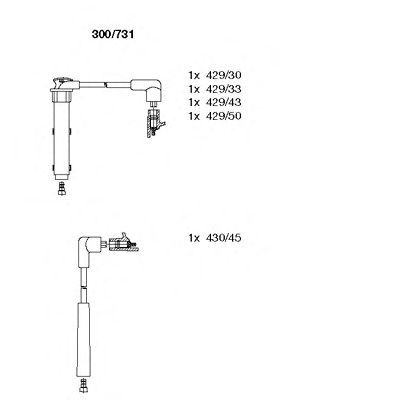 Ignition Cable Kit 300/731