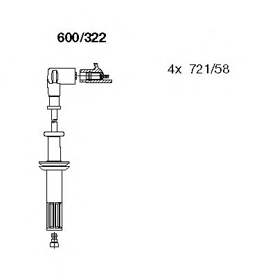 Ignition Cable Kit 600/322