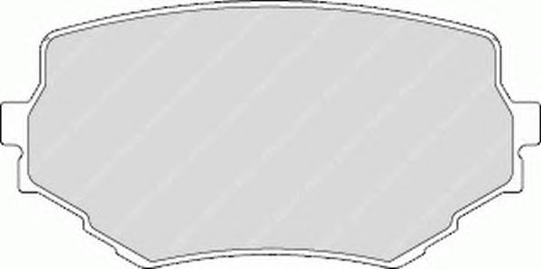 Комплект тормозных колодок, дисковый тормоз FDB1565