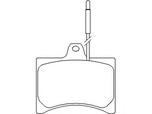 Kit de plaquettes de frein, frein à disque P 61 007