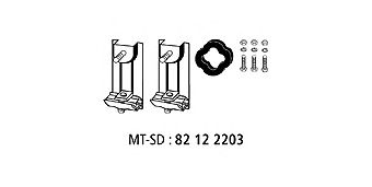 Mounting Kit, exhaust system 82 12 2203