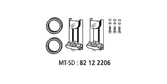 Mounting Kit, exhaust system 82 12 2206