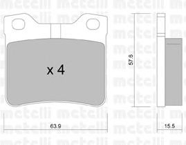 Комплект тормозных колодок, дисковый тормоз 22-0192-1