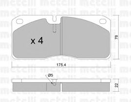 Brake Pad Set, disc brake 22-0269-0