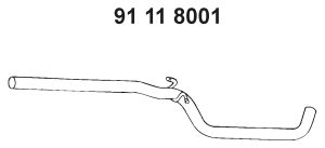 Exhaust Pipe 91 11 8001