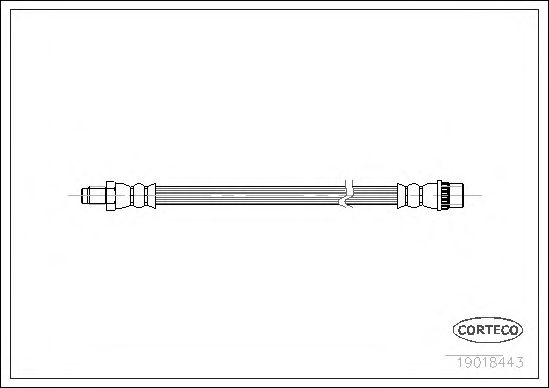 Tubo flexible de frenos 19018443