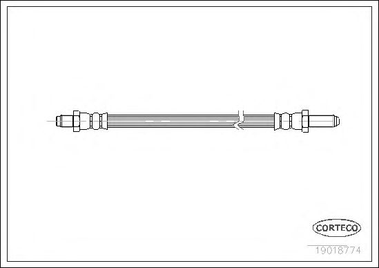 Tubo flexible de frenos 19018774