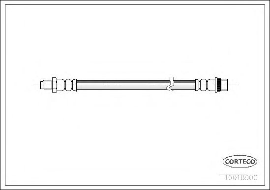 Tubo flexible de frenos 19018900