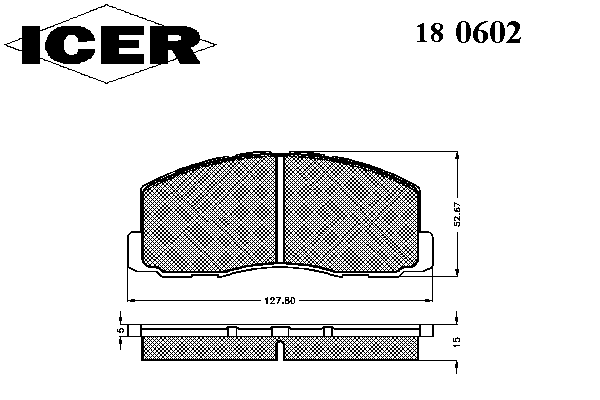 Комплект тормозных колодок, дисковый тормоз 180602