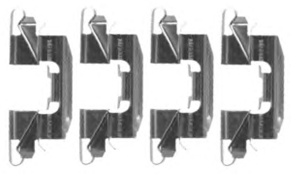 Accessory Kit, disc brake pads K0254